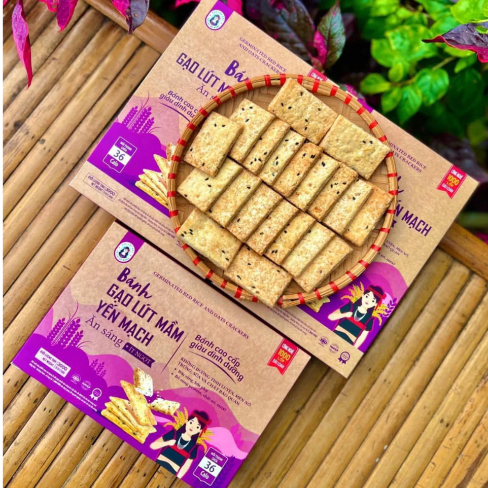 Bánh Gạo Lứt Mầm Yến Mạch - Bữa Sáng Healthy