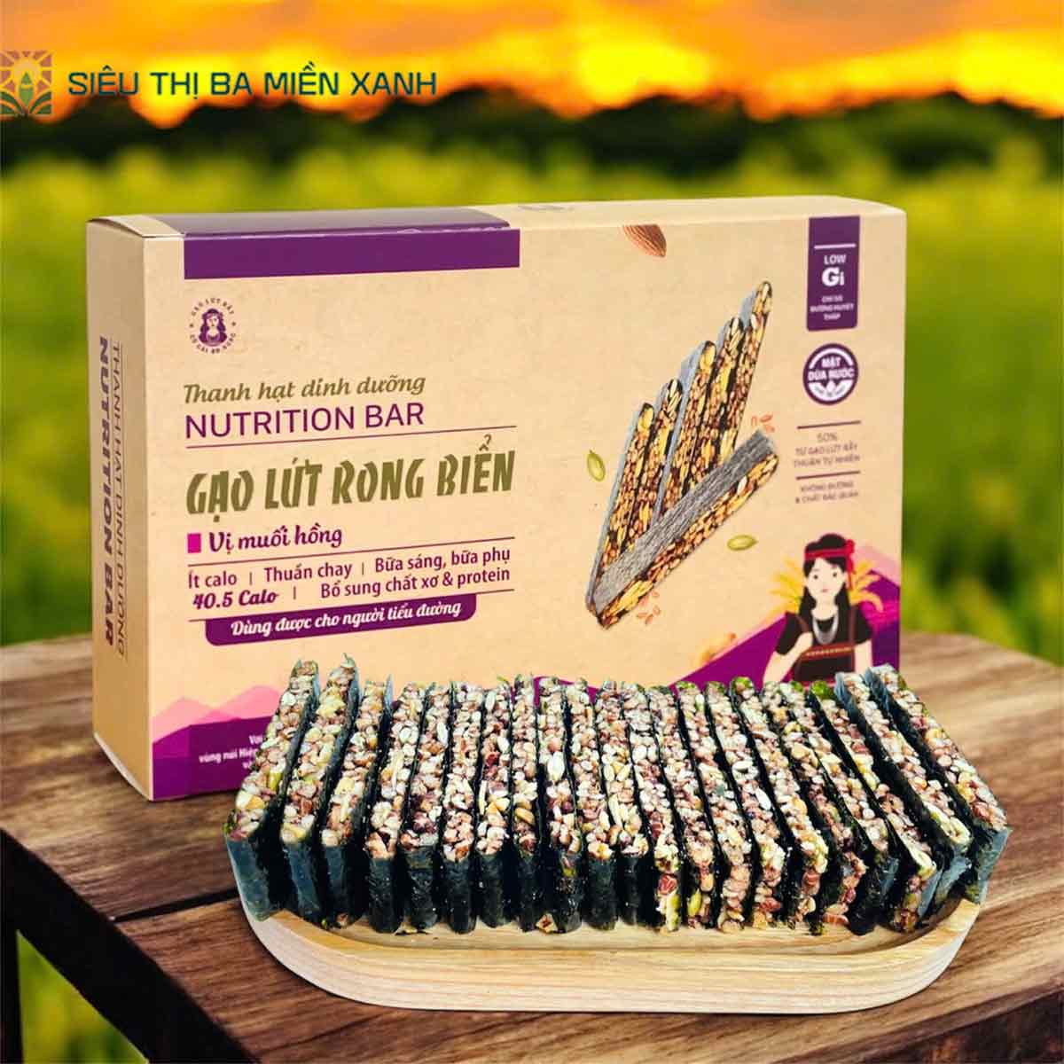 Thanh Hạt Dinh Dưỡng Gạo Lứt Rong Biển