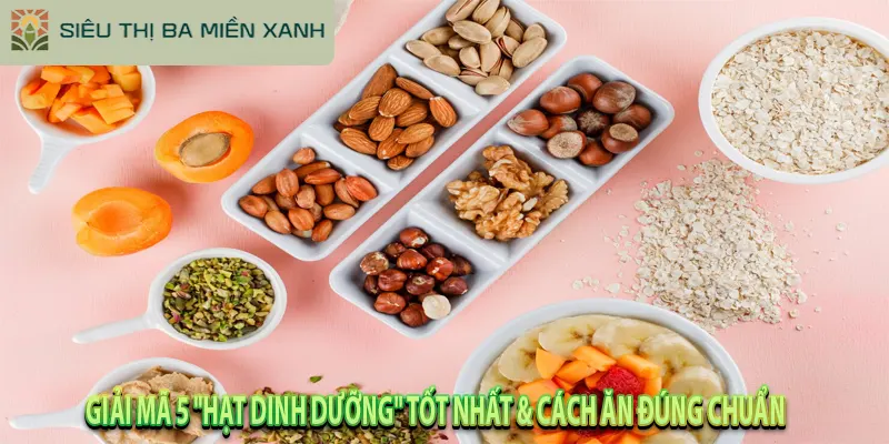 Giải Mã 5 “Hạt Dinh Dưỡng” Tốt Nhất & Cách Ăn Đúng Chuẩn
